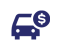 Money and car icon