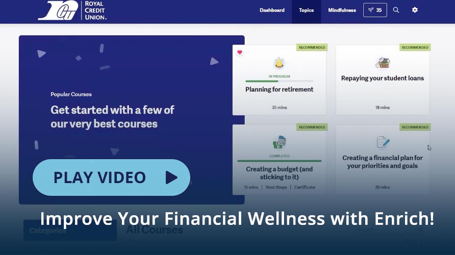 Screen capture of an Enrich page