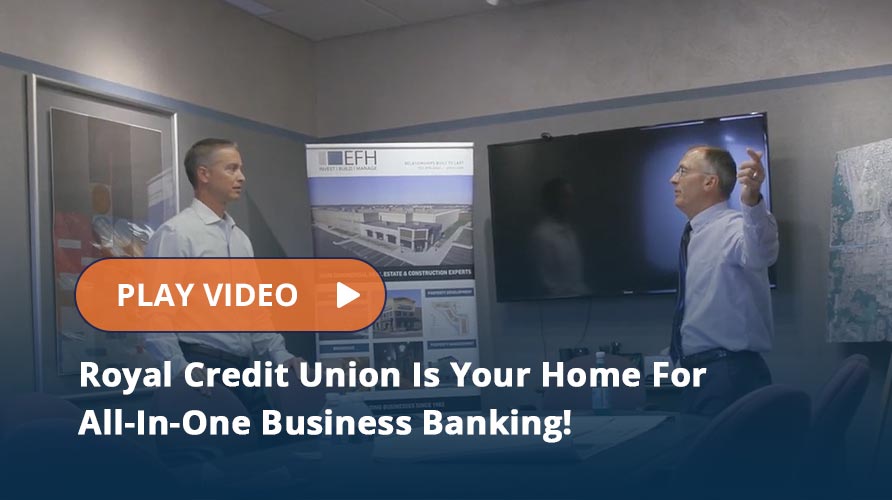 Business owner working with a client