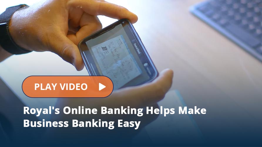 Business Member using mobile banking