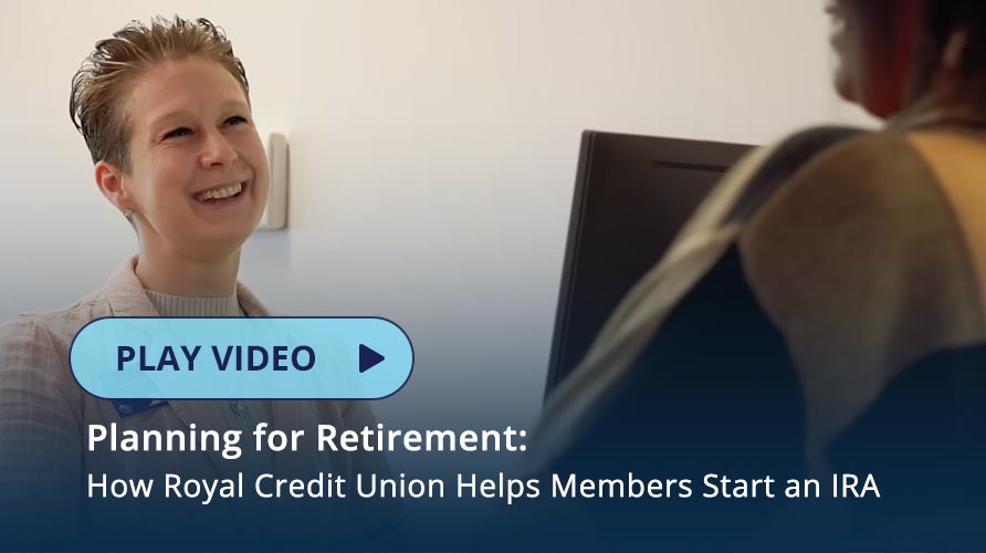 RCU team member discussing IRA options with Member