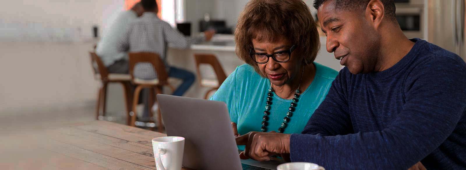 Person looking at mobile phone and banking