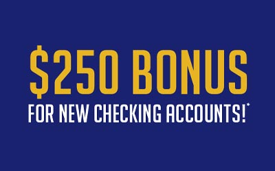 $250 checking promo tile