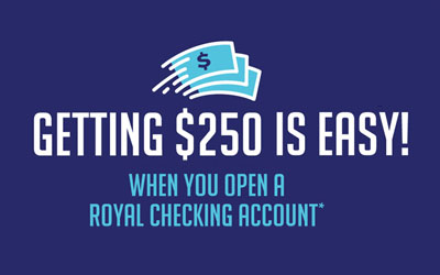 $250 checking promo tile